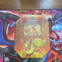 Pokemon Elemental Power Tin Flareon GX Booster Promo Sealed Box 2019 - Image 1