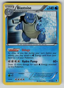 Blastoise 31/149 Holo Rare Boundaries Crossed Pokemon LP - Image 1
