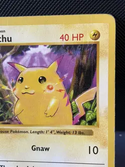 Pikachu 058/102 - Pokemon TCG Base Set Shadowless Red Cheeks - HP - Image 3