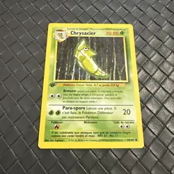 Carte Pokemon Chrysacier 54/102 Edition 1 Set de Base Wizards Francaise - Image 1