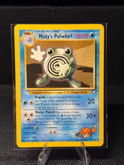 Misty's Poliwhirl 53/132 Uncommon Gym Heroes Pokemon Near Mint - Image 1