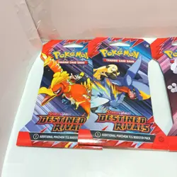 Pokemon Destined Rivals Sleeved Booster Pack Art Set Sealed x4 - Image 2