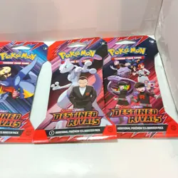 Pokemon Destined Rivals Sleeved Booster Pack Art Set Sealed x4 - Image 3