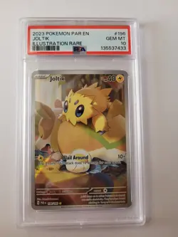 Joltik 196/182 Illustration Rare PSA 10 - 2023 Pokemon Paradox Rift - Image 1