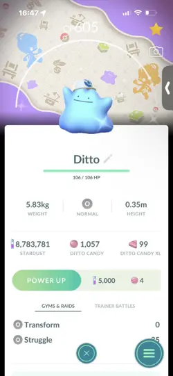 Pokemon Go Shiny Ditto Hat ( Background) - Image 1