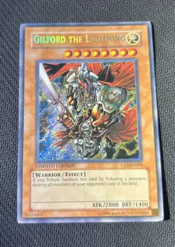 Yugioh Gilford the Lightning CT2-EN001 Secret Rare Limited Edition - LP - Image 1