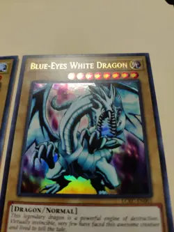 2x Yugioh Blue-Eyes White Dragon Version 1 LCKC-EN001 1st Ed Ultra Rare VLP - Image 4