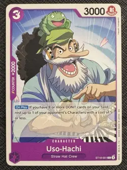 Uso-Hachi | ST18-001 NM | Common | PRB02 Reprint | One Piece TCG - Image 1
