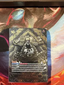 One Piece TCG: Marshall.D.Teach OP09-093 SP Gold Legacy Of The Master OP12 NM - Image 1