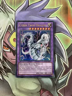 SDCR-EN037 Cyber Twin Dragon Ultra Rare UNL Edition NM Yugioh Cards - Image 1
