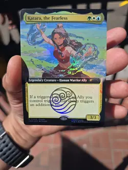 Magic The Gathering X Avatar Katara The Fearless Promo Card SDCC 2025 In Hand - Image 2