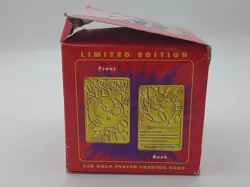 Pokemon 1999 Sealed Jigglypuff 23K Gold-Plated Card #39 Burger King Red Box - Image 5