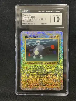 CGC 10 Magnemite Legendary (Collection) 80/110 Reverse Holo Pokemon Card - Image 1