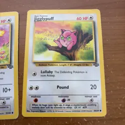 Pokemon Jungle Trading Cards - Jigglypuff (54/64) and Eevee (51/64) - Image 3