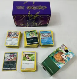 Pokemon-Trading Cards Mixed Bundle-1x Shiny, Trainer, Sleeves & Box-2022 - Image 1