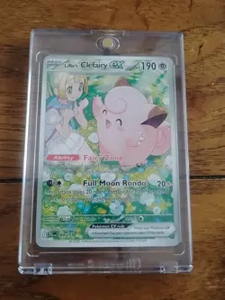 Pokemon TCG Lillie's Clefairy EX Journey Together Sir Card 184/159 NM Condition - Image 1