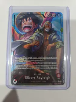 Silvers Rayleigh OP12-001 Alt Art L Legacy Of The Master One Piece Card Game ENG - Image 1