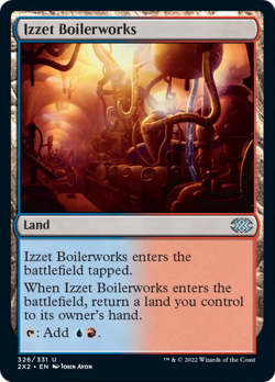 Izzet Boilerworks FOIL Double Masters 2022 MINT Land Uncommon MTG CARD ABUGames - Image 1