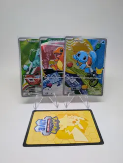 Pokemon First Partner Illustration Collection Series 1 Promos Set 3 Cards Kanto - Image 1