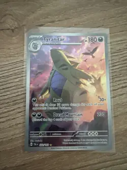 Pokemon TCG Tyranitar Scarlet & Violet Paldea Evolved Holo Card 222/193 - Image 1