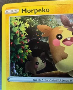 Morpeko - SWSH012 With *SWIRL* Sword & Shield Black Star Promo Pokemon Card - NM - Image 5