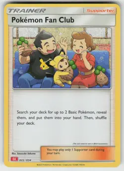 Holo Foil Pokemon Fan Club (CLC) 022/034 Classic Collection Trading Card Game Cl - Image 1