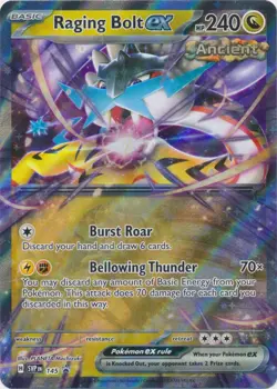UR-01 Holo Raging Bolt ex 145 Promo SV: Scarlet & Violet Promo Cards - Image 1