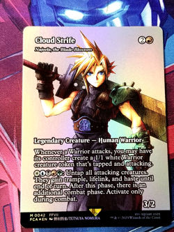 Cloude Strife (Final Fantasy) NM Showcase *foil* MTG #042 Najeela - Image 1