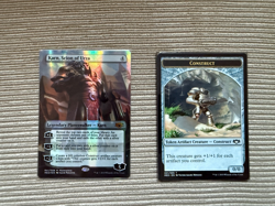 1x NM Foil Karn, Scion of Urza Mythic Edition: Ravnica Allegiance MTG w/Token - Image 1