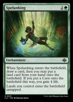 MTG Spelunking - Foil, The Lost Caverns of Ixalan, Moderately Played, English - Image 1