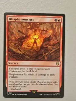 MTG l Blasphemous Act | (NM) Lord of the Rings Commander - Image 1