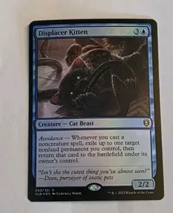 FOIL Displacer Kitten Commander Legends: Baulder's Gate MTG - Image 1