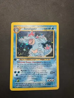 Pokemon TCG Neo Genesis 1st Edition Holo Rare Feraligatr 5/111 HP - Image 1