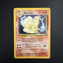 Pokemon TCG Ninetales Base Set 12/102 Holo Rare MP - Image 1