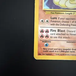 Pokemon TCG Ninetales Base Set 12/102 Holo Rare MP - Image 4