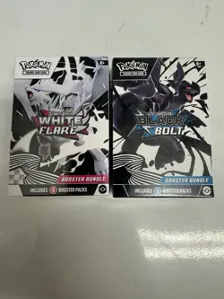 Black Bolt and White Flare Booster Bundle Lot Sealed Pokemon - Image 1