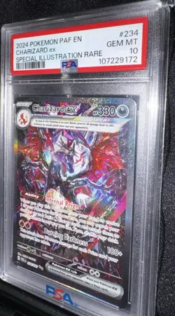 Pokemon Charizard ex SV: Paldean Fates Special Illustration Rare PSA 10 2024 - Image 1
