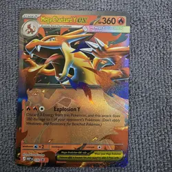 Pokemon TCG Mega Charizard Y ex 030 Me: Mega Evolution Promo Holo - Image 1