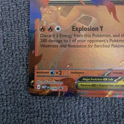 Pokemon TCG Mega Charizard Y ex 030 Me: Mega Evolution Promo Holo - Image 2