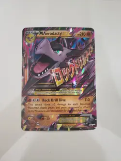 Pokemon TCG M Aerodactyl EX 2016 JUMBO Holo XY98 Promo LP - Image 1