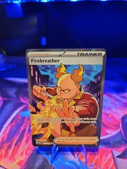 Pokemon Phantasmal Flames Firebreather 119/094 Full Art Trainer Ultra Rare NM - Image 1