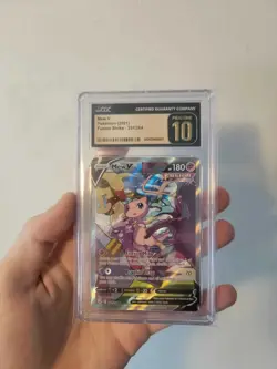 2021 POKEMON FUSION STRIKE ULTRA RARE - HOLO #251/264 MEW V CGC 10 PRISTINE - Image 3