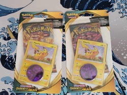 2x Pokemon TCG SWSH Darkness Ablaze Blister Pack Pikachu Promo - Factory Sealed - Image 1