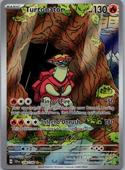 Turtonator 146/142 Illustration Rare Stellar Crown Pokemon Near Mint - Image 1