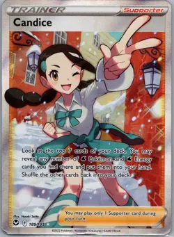 Candice 189/195 Rare Ultra Silver Tempest Pokemon Near Mint - Image 1