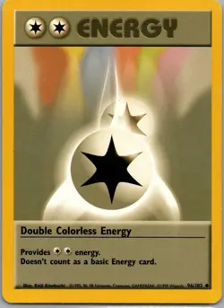 Double Colorless Energy 96/102 Uncommon Base Set Unlimited Pokemon MP - Image 1