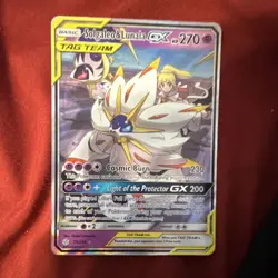 Pokemon Solgaleo & Lunala GX TAG TEAM Ultra Rare Holo Sm-Cosmic Eclipse 75/236 - Image 1