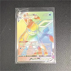 Pokemon TCG Glaceon VMAX Secret Rare Full Art Holo 208/203 Evolving Skies 310 HP - Image 1