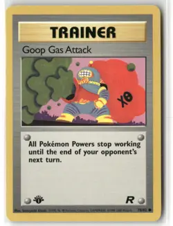 Pokemon Goop Gas Attack 78/82 1st Edition Team Rocket Common - Image 1