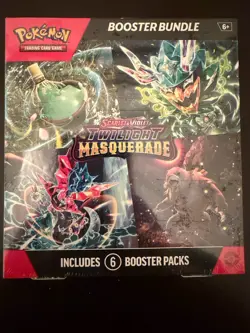 Pokemon TCG Booster Bundle 6 Pack – Scarlet & Violet: Twilight Masquerade (Seale - Image 1